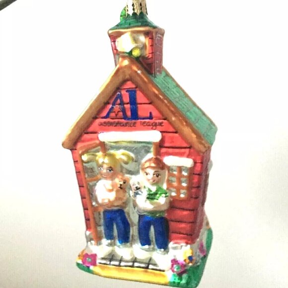 NEW Authentic Christopher Radko AL Assistance League School HOUSE Glass Ornament - Picture 12 of 12
